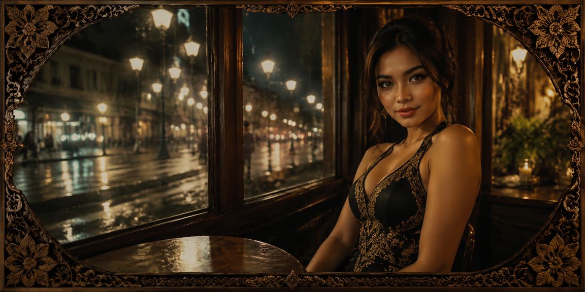 Pemain baccarat menikmati permainan di ruang kasino online neon
