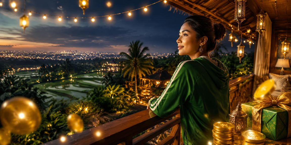 Suasana festival malam yang meriah diiringi taruhan casino online bersemangat